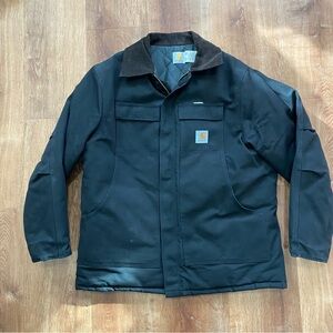 Carhartt Quilted Artic Jacket Black CQ185 Mens 48/XL Detroit Chore Jacket
